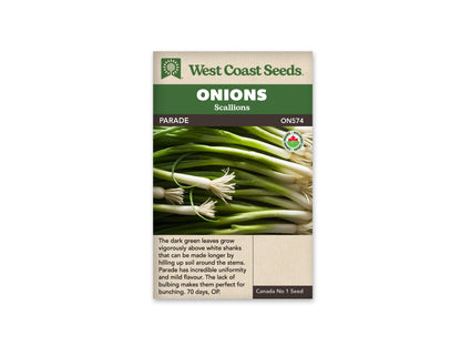 Onions Parade Organic WCS Seed