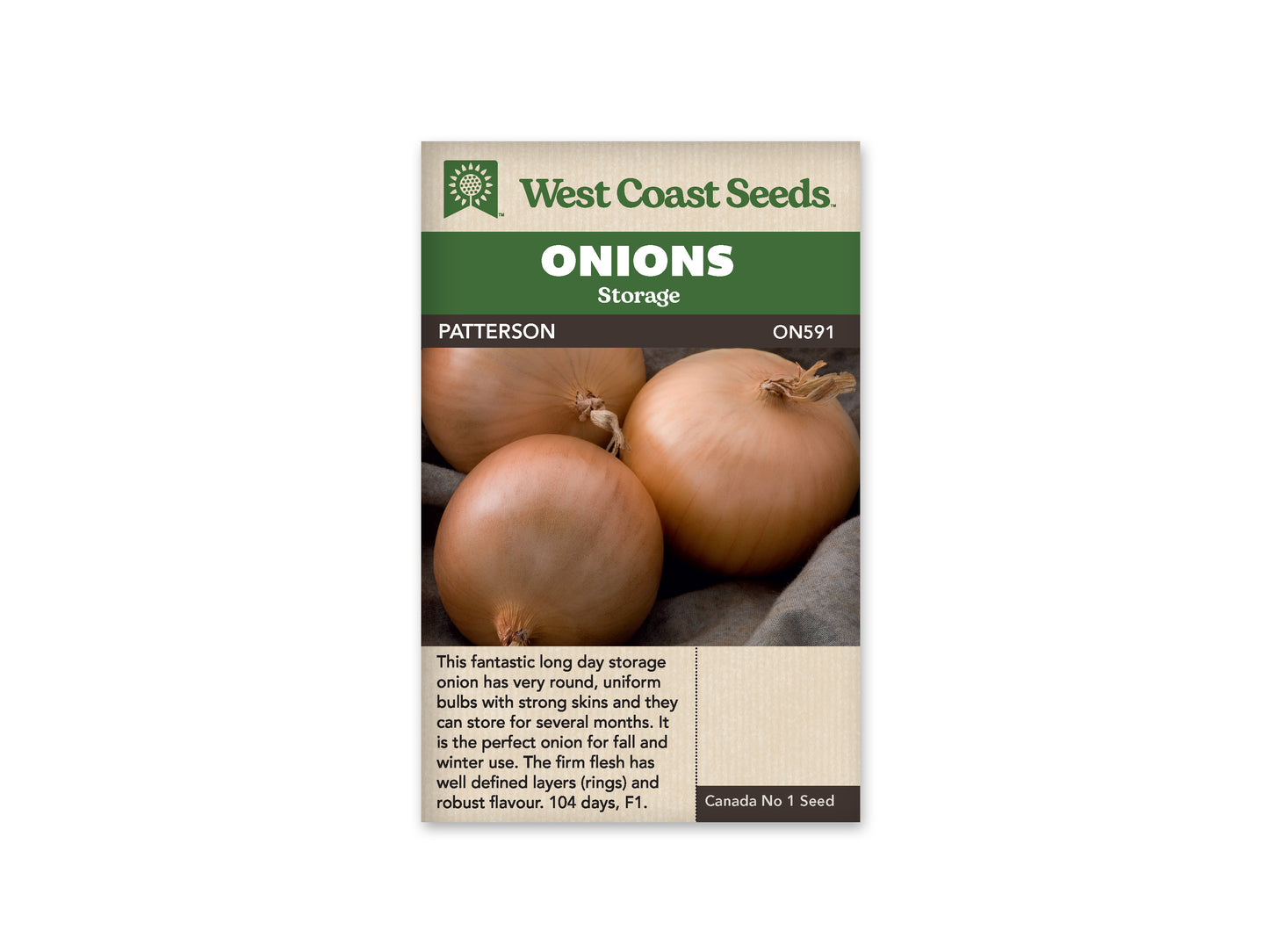 Onions Patterson F1 WCS Seed