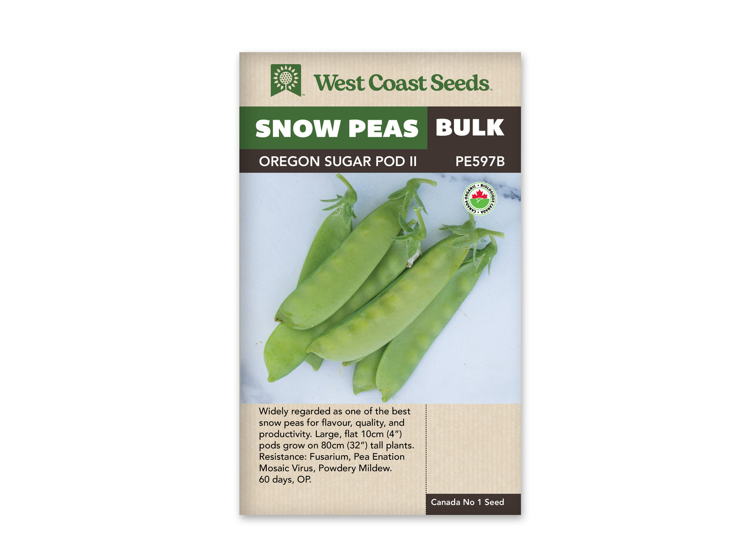 Peas Oregon Sugar Pod ll Organic LG