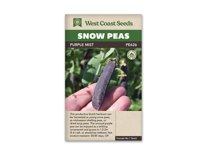 Peas Purple Mist Organic WCS Seed
