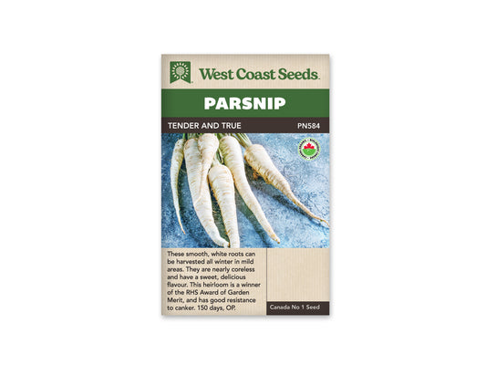 Parsnip Tender & True Organic WCS Seed