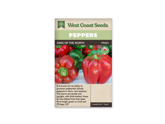 Peppers King of the North Organic WCS Seed