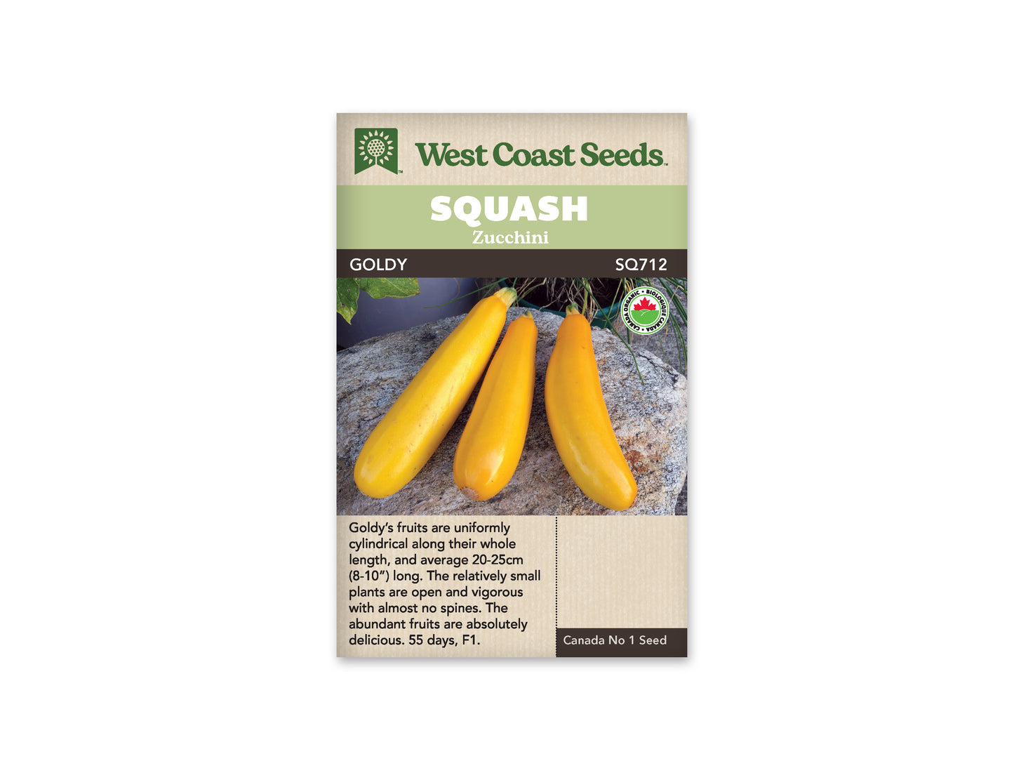 Squash Zucchini Goldy WCS Seed