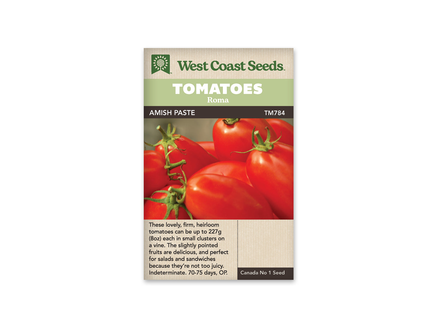 Tomatoes Amish Paste Roma WCS Seeds