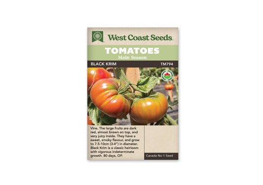 Tomatoes Black Krim Organic WCS Seeds