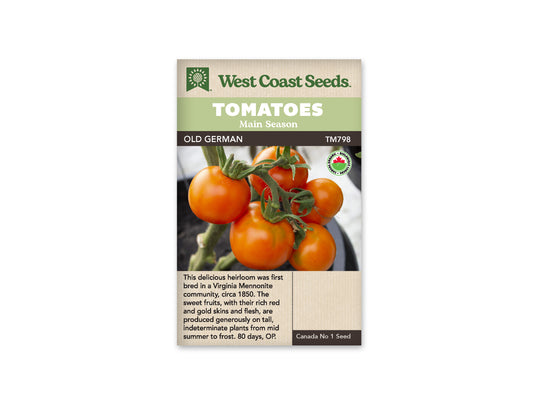 Tomatoes Old German Organic WCS Seeds