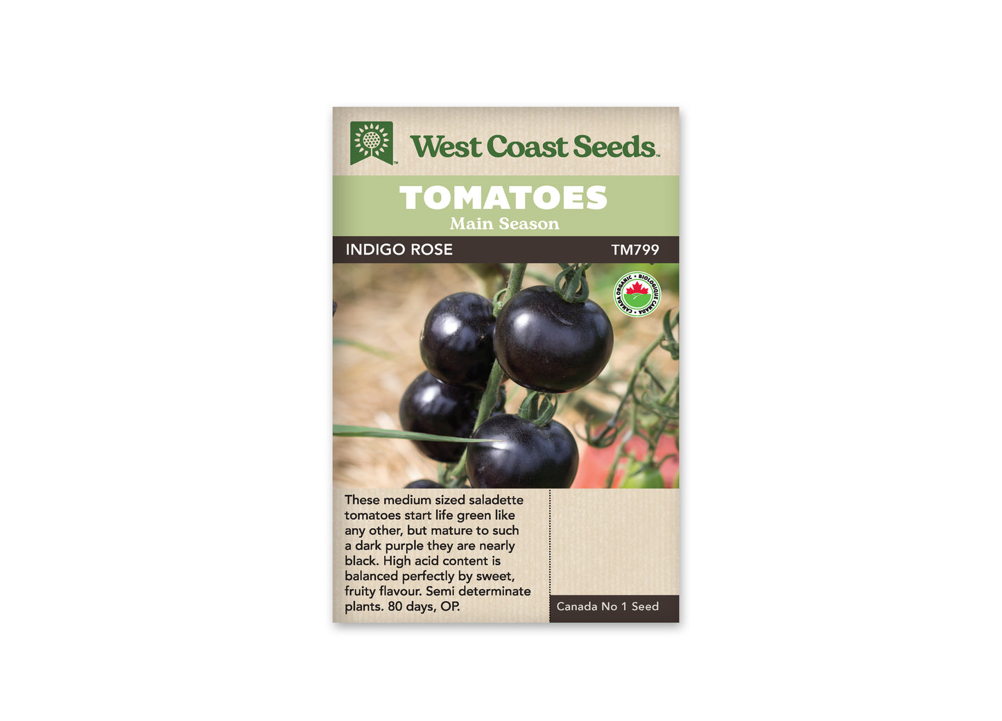 Tomatoes Indigo Rose Organic WCS Seeds