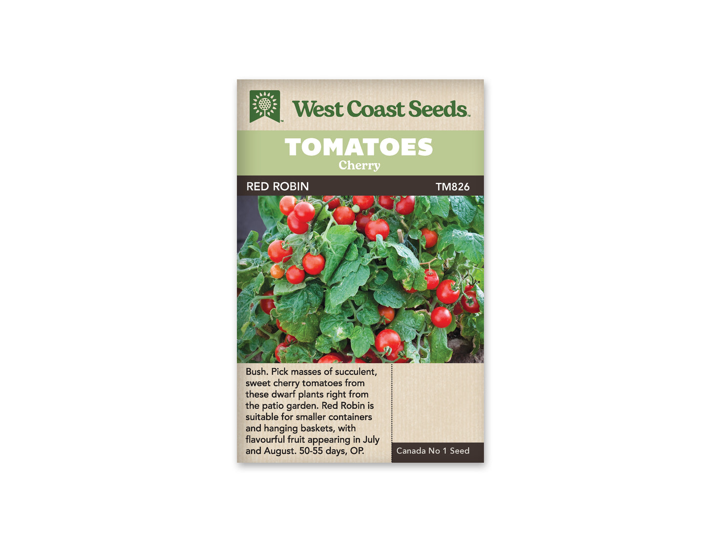 Tomatoes Red Robin WCS Seeds