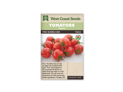 Tomatoes Pink Bumble Bee Organic WCS Seeds