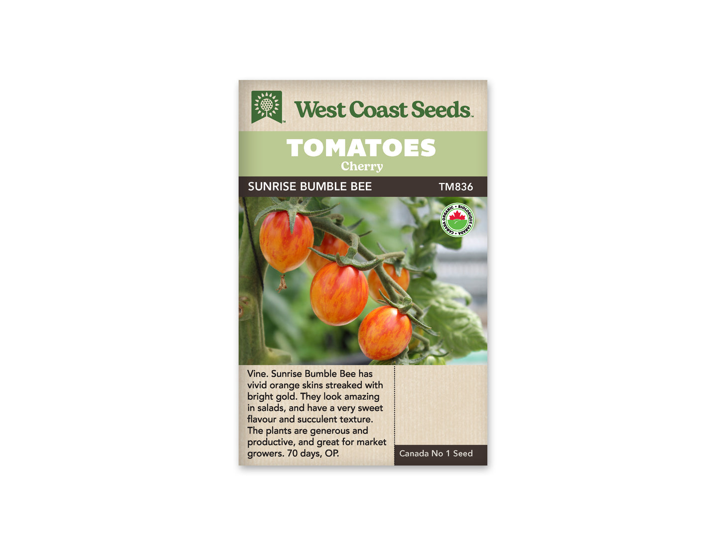 Tomatoes Sunrise Bumble Bee Organic WCS Seeds