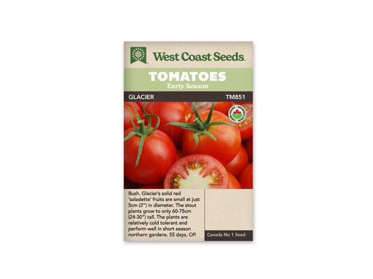 Tomatoes Glacier Organic WCS Seeds