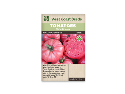 Tomatoes Pink Brandywine Organic WCS Seeds