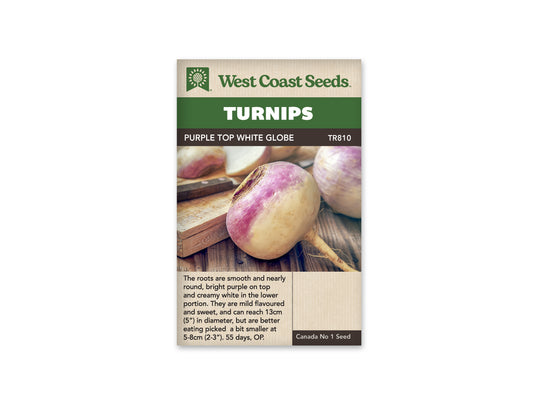 Turnips Purple Top White Globe WCS Seeds