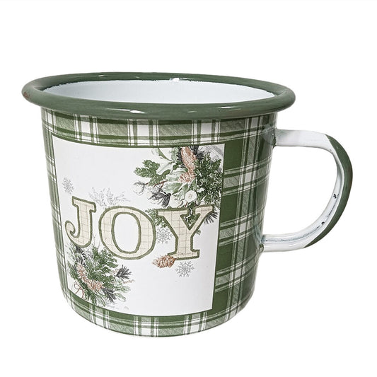 Metal Enamel Mug Joy