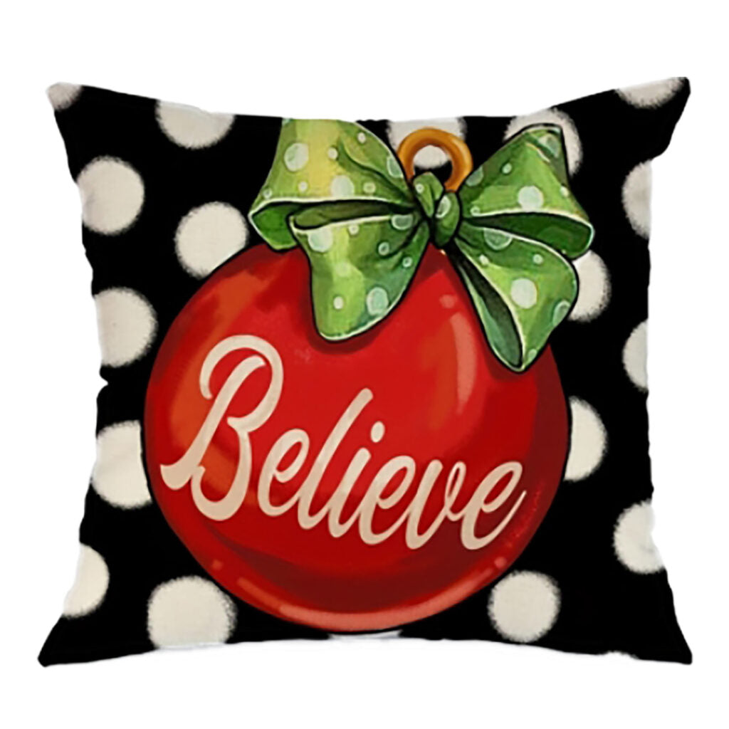 Christmas Cushion Believe