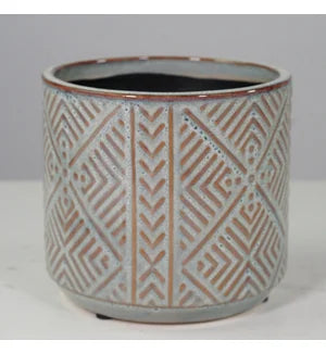 Light Blue Boho 4" Pot