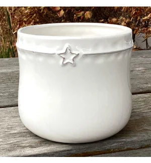 White Star Dolomite 4" Pot