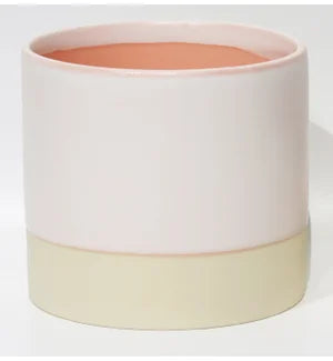 Pink with Natural Glaze 6" Pot