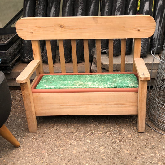 Wooden Bench Planter