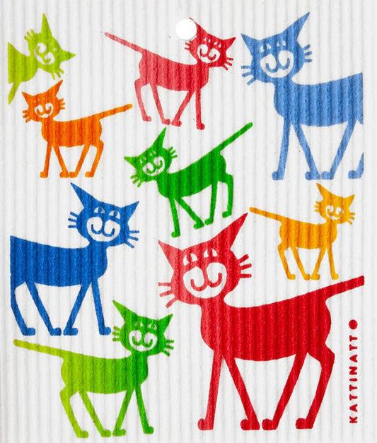 Colorful Cat Regular Dish Cloth