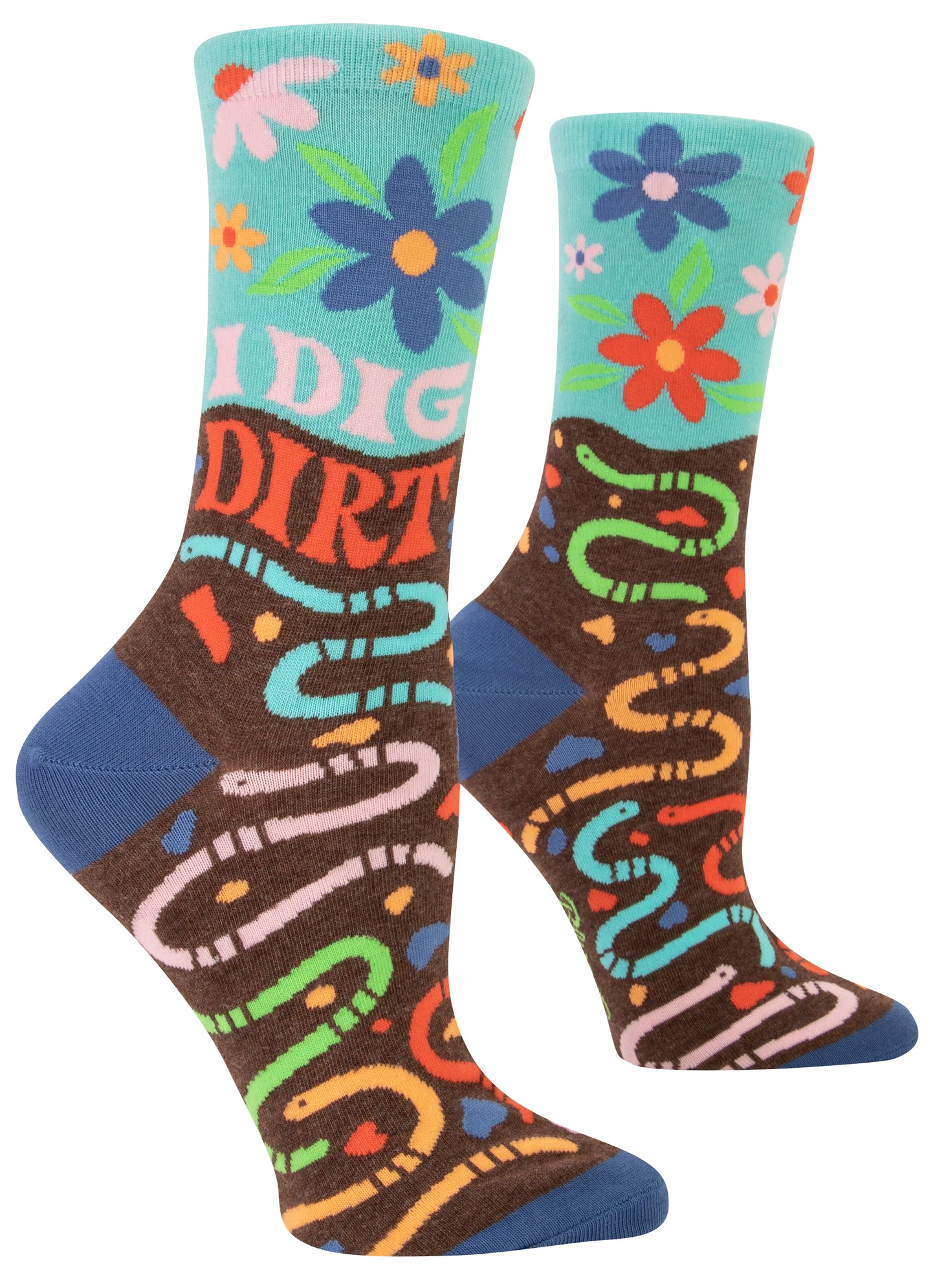 I Dig Dirt  Women's Crew Blue Q