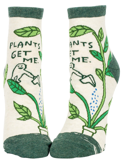 Plants Get Me Women's Ankle  Blue Q