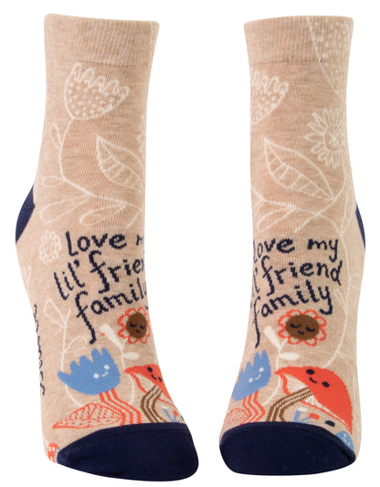 Li'l Friend Family Women's Ankle  Blue Q