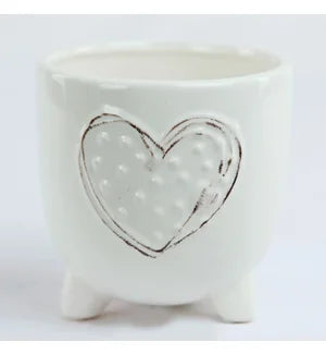 Heart  4" Pot