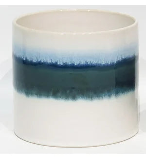 Blue / White Reactive 6" Pot