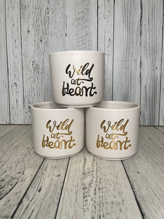 Wild at Heart Planter 4" Pot