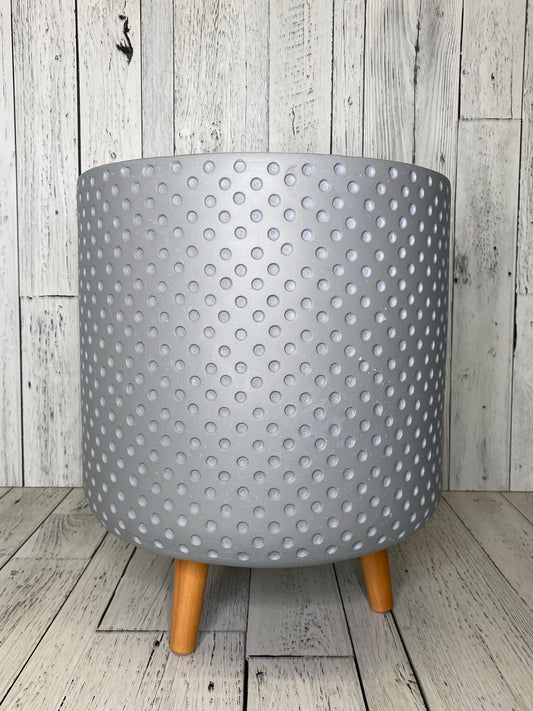 Sophia Round Grey Planter