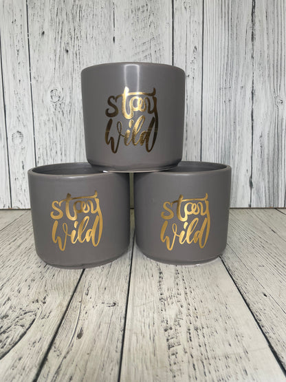 Stay Wild Planter 4" Pot